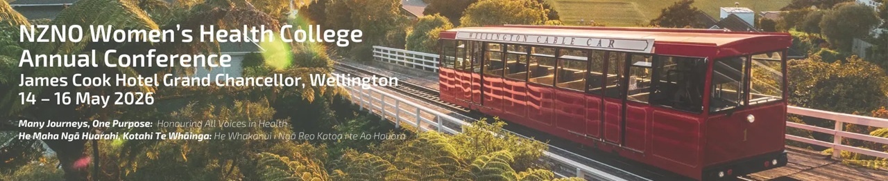 The 2026 NZNO Women's Health College Annual Conference is happening in Wellington at the James Cook Hotel Grand Chancellor, Wellington The 2026 NZNO Women's Health College Annual Conference is happening in Wellington at the James Cook Hotel Grand Chancellor, Wellington